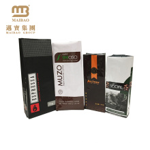 Factory Wholesale Food Grade Customized Aluminum Foil Quad Seal Side Gusset Packaging Bags For Dry Coffee Beans